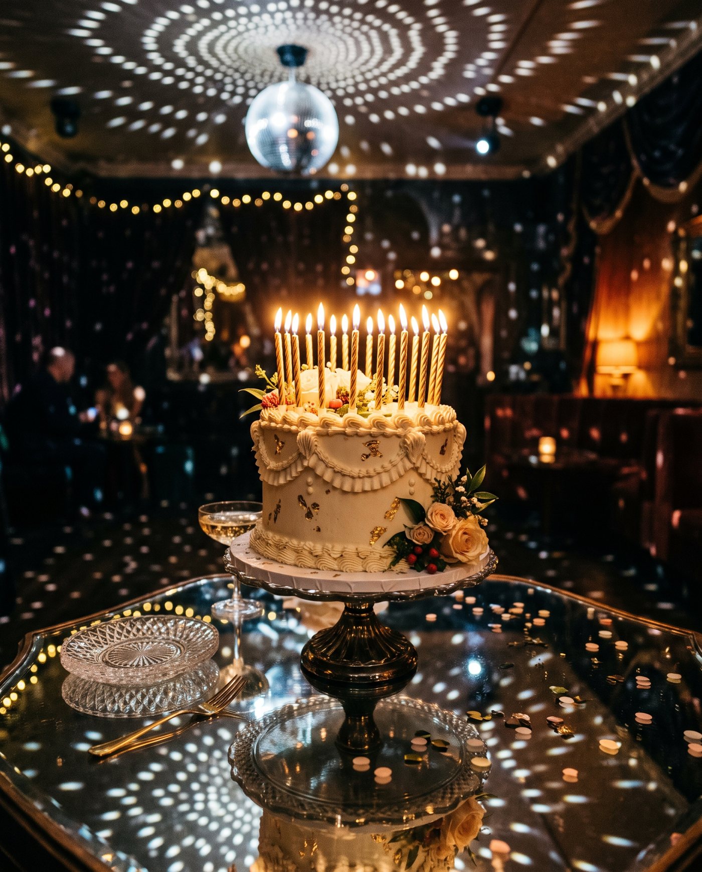 gold-candle cake
