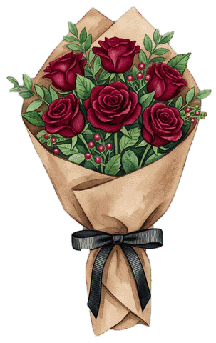 the pink roses