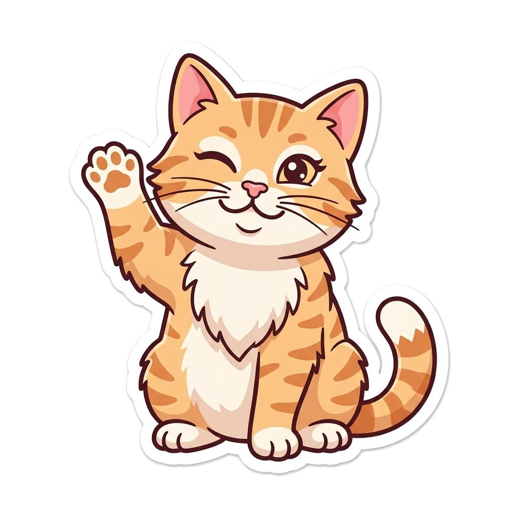 a winking cat, thoroughly unimpressed
