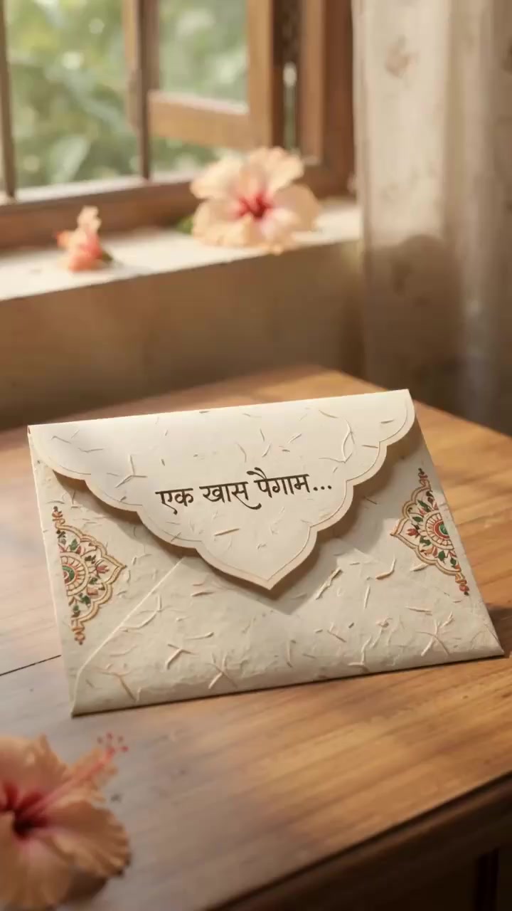 A letter waiting to begin its journey to Bappa